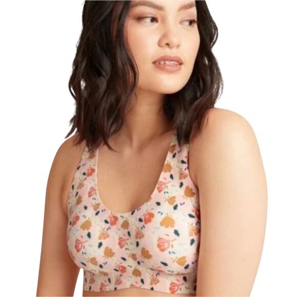 NWT KNIX LuxeLift Pullover Bra Womens Medium Wireless Spring Bloom Sz XXS+ - Picture 1 of 5